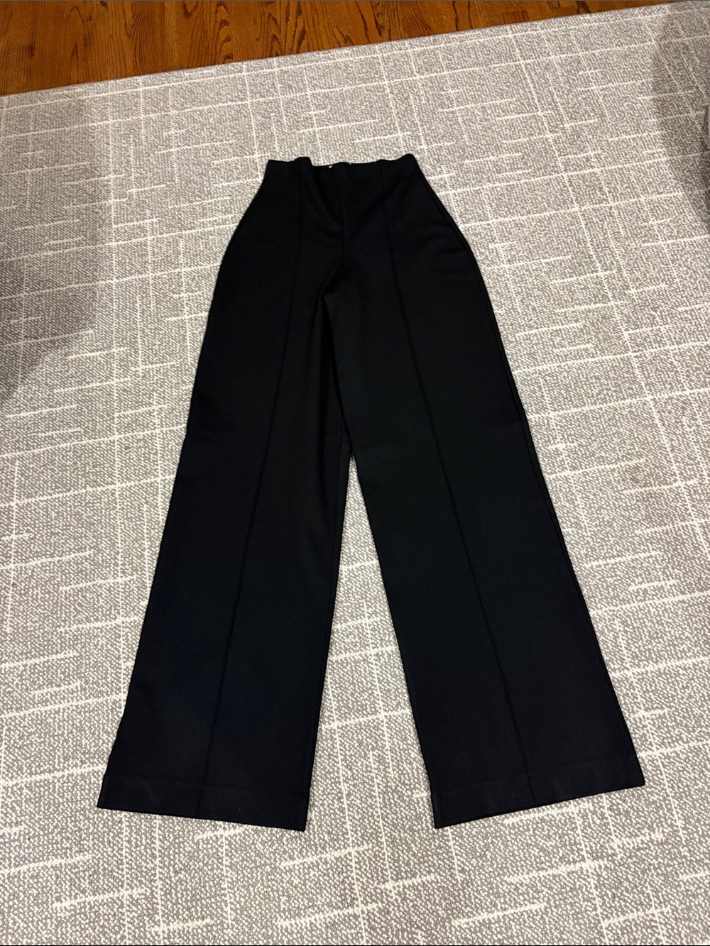 Ripley Rader black Ponte Knit Wide Leg Pants sz Large (Ripely Rader sz 4)